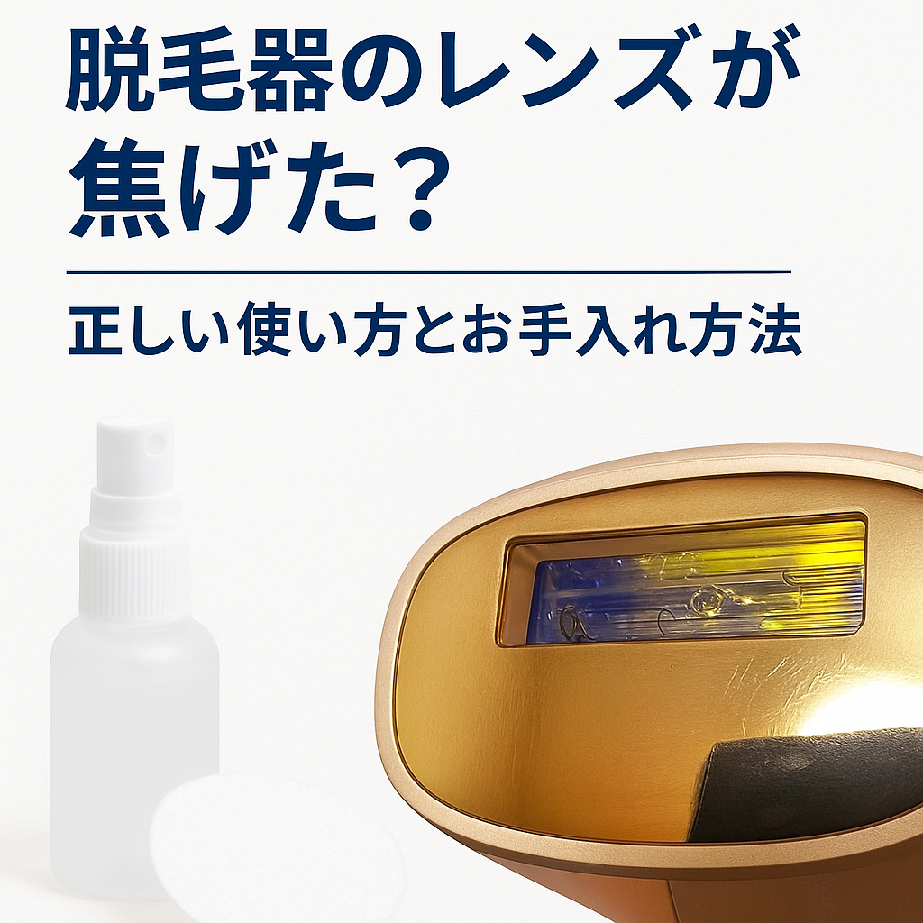 脱毛器の照射口が焦げた?黒ずみの原因と安全な使い方・お手入れ方法を解説