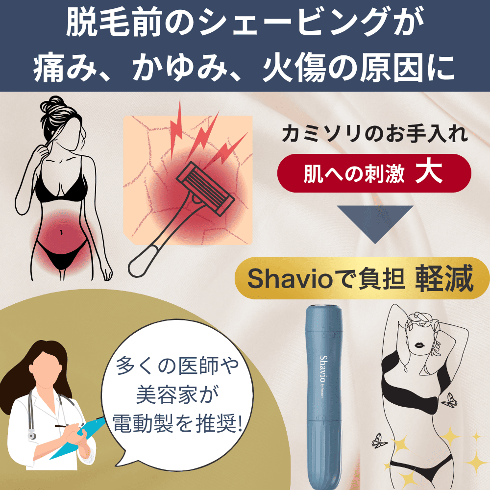 Shavio By Remozer VIO シェーバー 電動 ボディシェーバー 高防水IPX7 高品質 ステンレス製 清潔 高回転 8000rpm 収納ポーチ クリーニングブラシ付き Loyal Blue(シェイビオ バイ リムーザー)